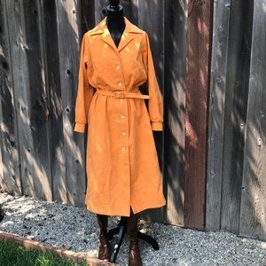 Orange ultra suede dress!